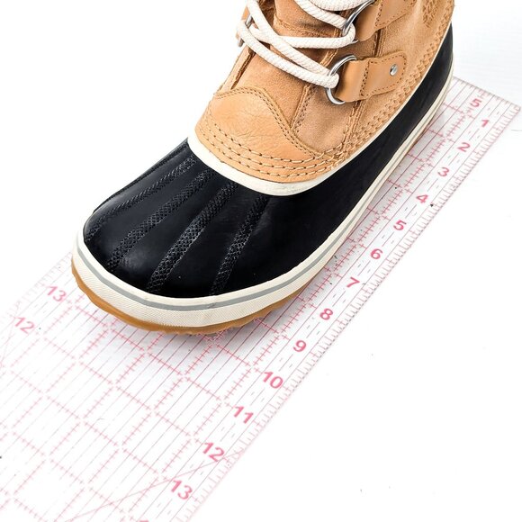 Sorel Women Joan of Artic Tan Faux Fur Waterproof Snow Winter Boots size 9.5 - Picture 6 of 7